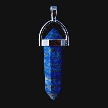 Lazurite hexagonal pendant 4 cm
