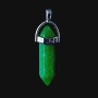 Chrysoprase Hexagonal Pendant 4 cm