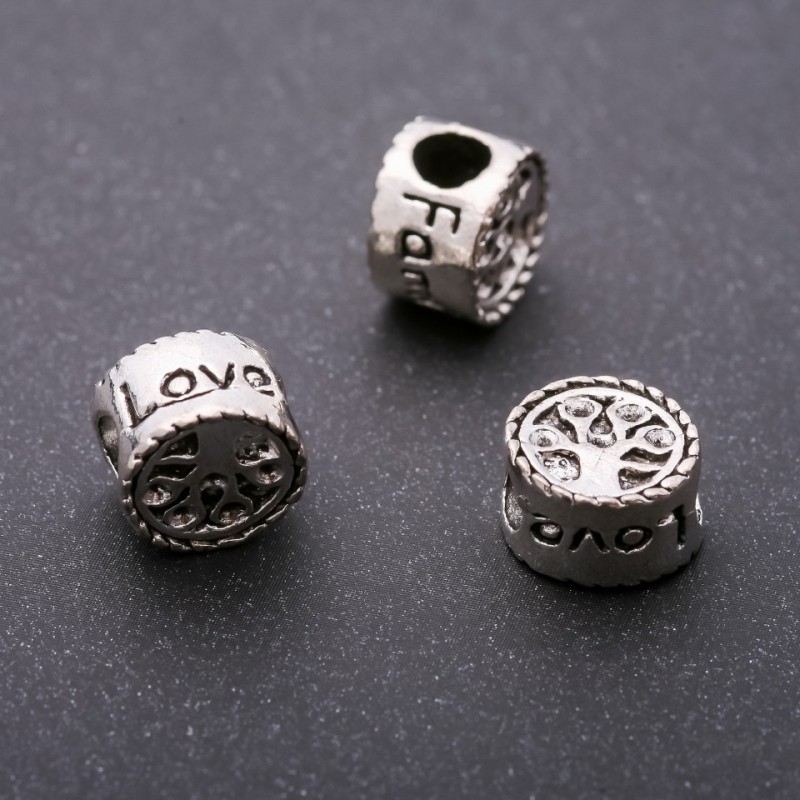 Bead-insert 'Pandora Tree', diameter 11×8 mm, inner diameter 5 mm, packaging 20 g +/- 5 pcs