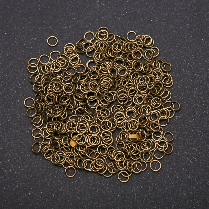 Bronze Connecting Rings, 3 mm Diameter, 20 g Pack