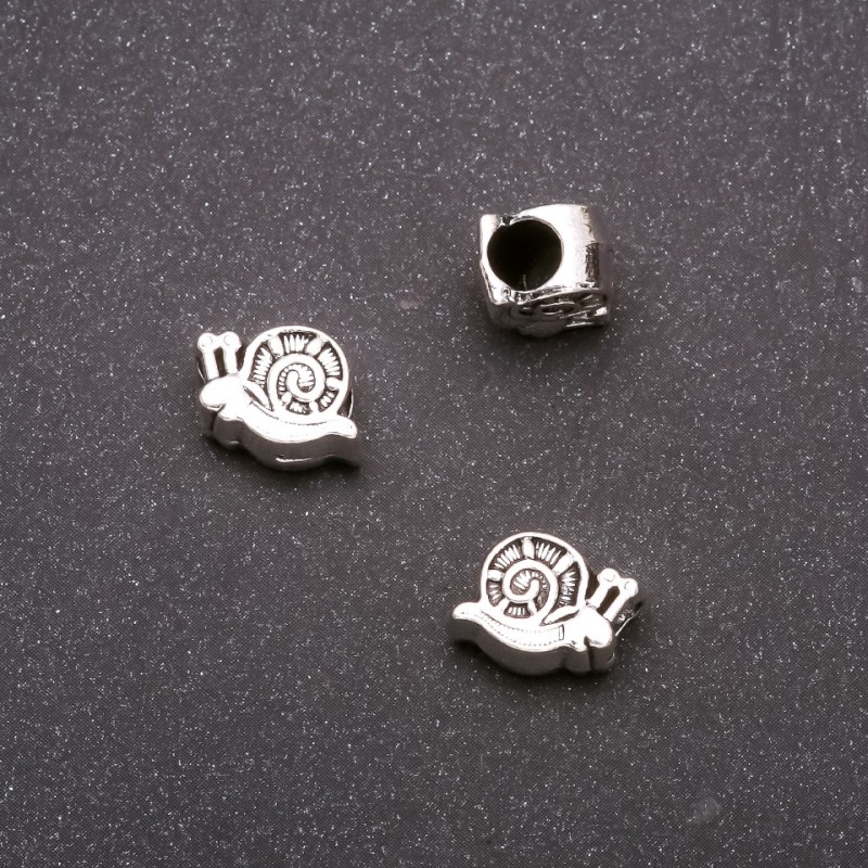 Bead Insert Pandora Spiral, 11×9 mm, inner diameter 4 mm, weight 20 g ± 11 pcs