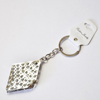 Discount! Women's keychain 'Glitter' gray metal
