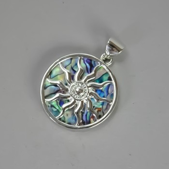 Pendant 'Yarilo' Haliotis (im.) 32x37x43mm