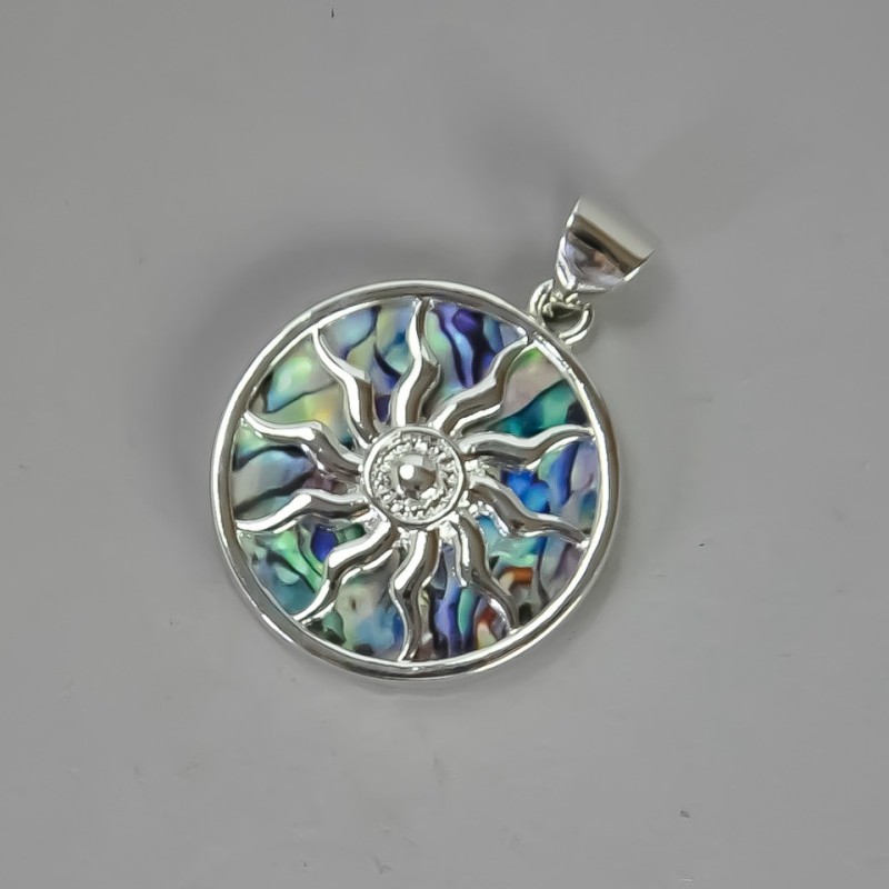 Pendant 'Yarilo' Haliotis (im.) 32x37x43mm