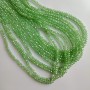 Czech Crystal Beads, Transparent Light Green with Rondelle Cut, 3.5×2.5 mm, 37 cm String