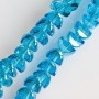 Blue Swarovski-style crystal beads, blue, diameter 6x4 mm, thread length 50 cm