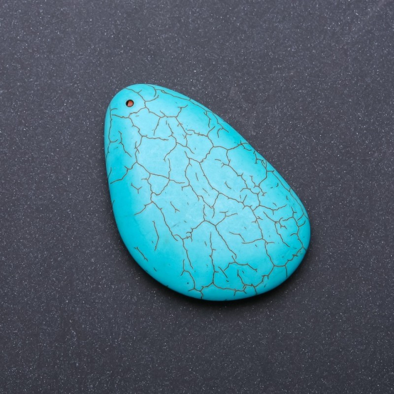Pressed Turquoise Pendant 40×65 mm (+-)