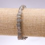 Labradorite chip bracelet, 8 mm diameter, 18 cm length on elastic