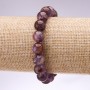 Natural Ametrine Bracelet with Smooth Beads, 10 mm Diameter
