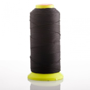 Black nylon bobbin thread, 0.6 mm diameter, for crafts, 500 m