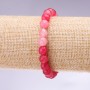 Natural Stone Bracelet 'Tourmaline' (Imitation) Faceted Bead, 8 mm Diameter, 18 cm Length