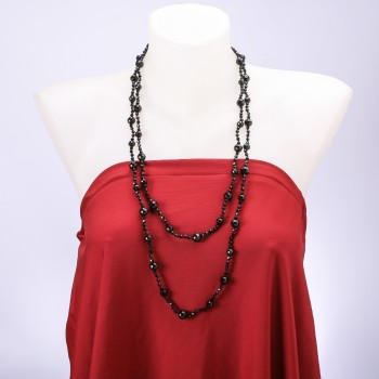 Long Agate Necklace, 150 cm