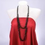 Long Asymmetrical Agate Necklace