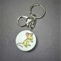 Discount! Misha Keychain, diameter 40x30 mm, length 9.5 cm