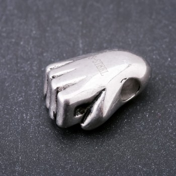 Pandora Bead Hardware - 'Fist' Punk Style Stainless Steel 25x18mm