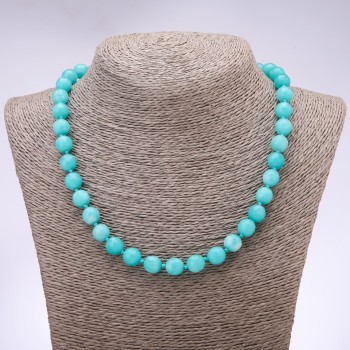Aquamarine Beads - Faceted Bead, 10mm diameter, 48cm length