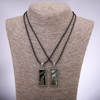 Matching friendship pendants Rock Guitars, length 42-48 cm, diameter 18×37 mm