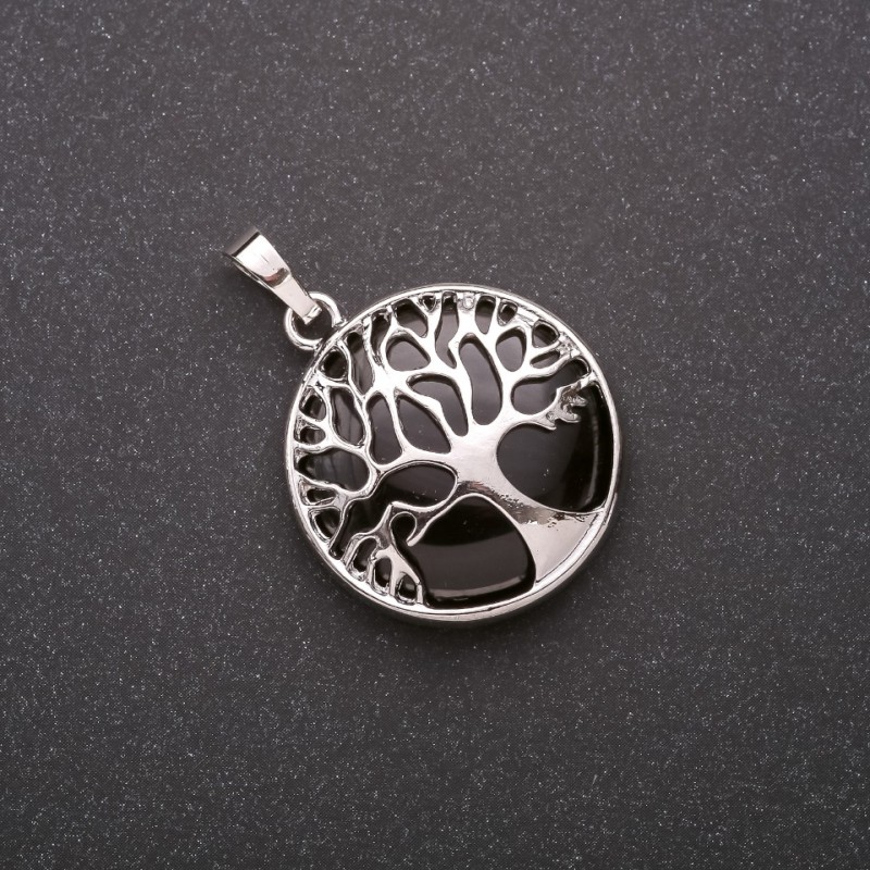 Agate Pendant in a Tree Frame 27mm