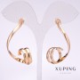 Sale! Xuping Swirl Earrings 45x8mm, Gold-Plated