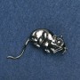 Sale! Clearance Brooch Year of the Rat 35×33 mm Dark Metal