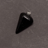 Pendant Pendulum made from natural black agate 14×22×30±mm
