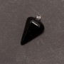 Pendant Pendulum made from natural black agate 14×22×30±mm