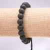 Shungite pull-on bracelet (im.), diameter 10 mm+