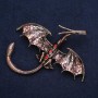 Brooch "Bronze Dragon" 79×72mm
