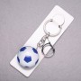 Keychain Sport Soccer Ball 3D Blue, 10 cm long