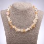 Citrine Necklace with Natural Stone Chips, 10-14 mm Diameter, 45-50 cm Length