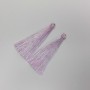 Crafting component: Brush 'Lilac Stripe', length 7 cm, diameter 7 mm, pair