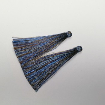 Crafting Brush Brown-Blue Stripe, 7 cm long, 7 mm diameter, pair