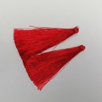 Crafting blank Brush 'Dark Red', length 7 cm, diameter 7 mm, pair