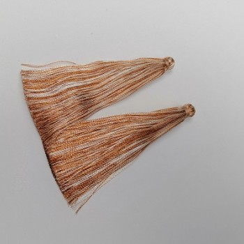 Craft supply brush 'Caramel Stripe', 7 cm long, 7 mm diameter, pair