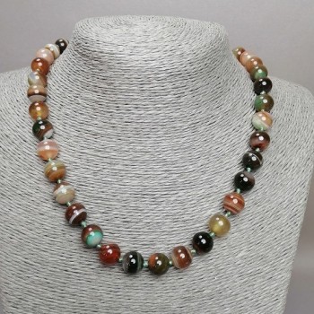 Agate Beads - Smooth Ball, 10mm Diameter, 45cm Length