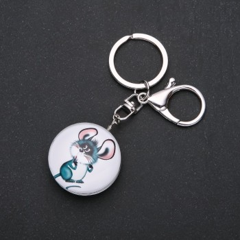 Discount! Keychain 'Misha', diameter 40x30 mm, length 9.5 cm