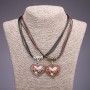 Friendship Heart Pendant, diameter 31x33 mm, length 45-48 cm