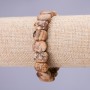 Landscape Jasper Bracelet 10x14(±)mm on Elastic