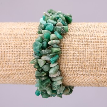 Chrysocolla Bracelet with Chips, 18 cm Circumference, on elastic