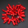 (Price per 100 g.) Red coral beads - twig-shaped, faceted, diameter 10x40 mm +/-