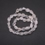 Beads on a thread of natural stone crystal, faceted, diameter 8×11 mm, length 38 cm