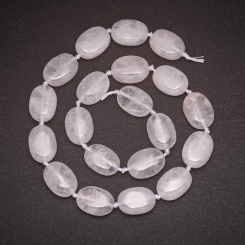 Blank for crystal beads on a thread, diameter 13x18 mm, length 42 cm