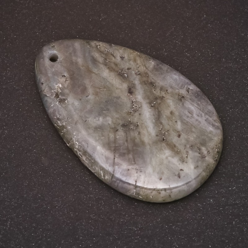 Discounted Labradorite Pendant, Natural Stone, 35×54 mm