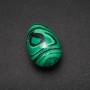 Malachite natural stone souvenir egg, diameter 35×25 mm