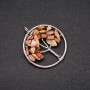 Pendant 'Tree of Happiness' Landscape Jasper, diameter 30mm