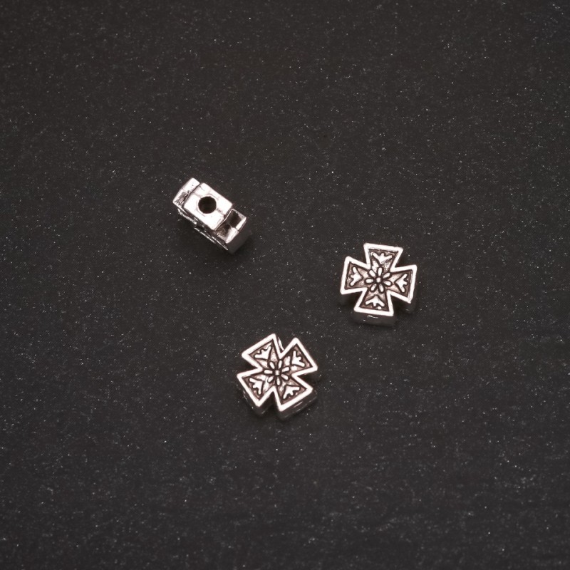 Bead insert 'Cross', size 8×8×3 mm, packaging 20 g ± 21 pcs