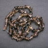Smoky Topaz Chip Beads on Thread, 6 mm diameter, 80 cm length
