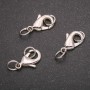 Carabiner clasp 11x19mm silver metal