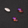 Price per pack / 10 pcs. Sew-on crystal in cap Oval 5×10 mm