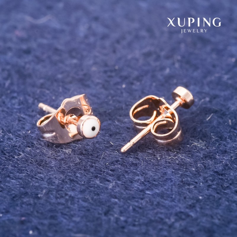 Xuping 'Eye' Stud Earrings 3 mm 18K Gold Plating